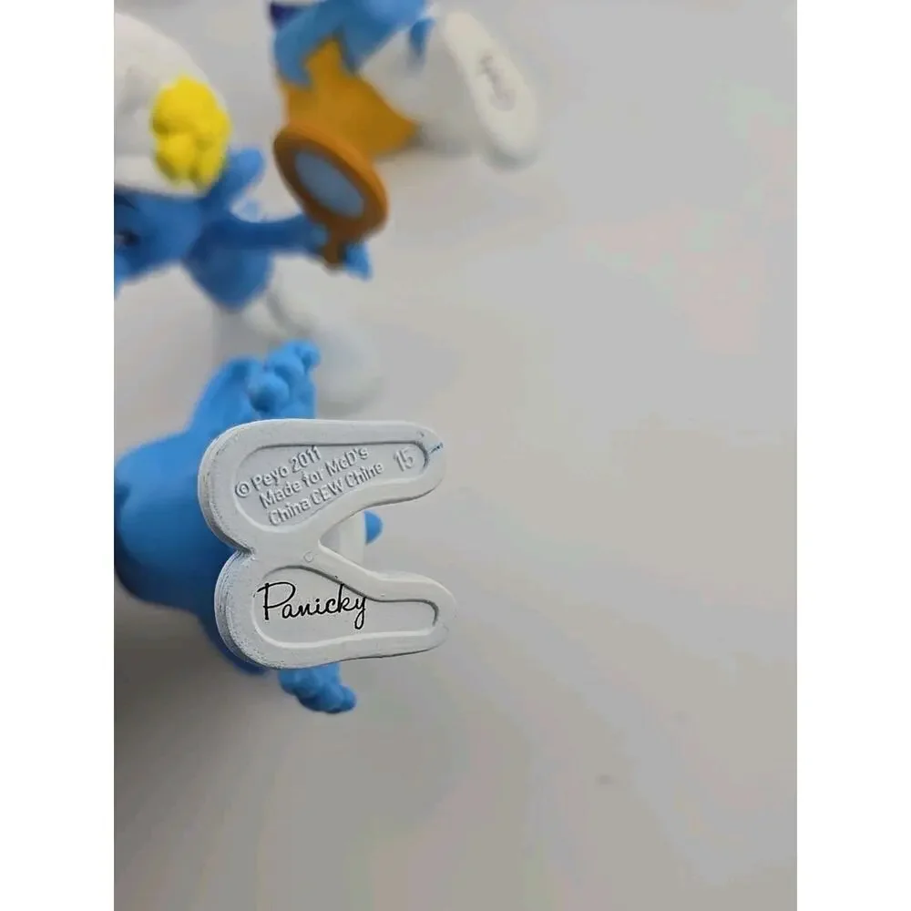 Smurfs Figures Lot of 10 McDonalds Happy Meal Toys 2011 Peyo 3” PVC Cartoon